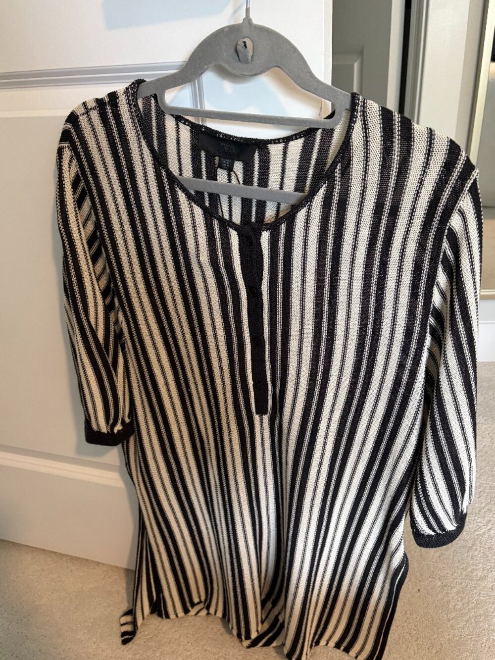 NWT Zara Crochet Black and Tan Blouse Size Small